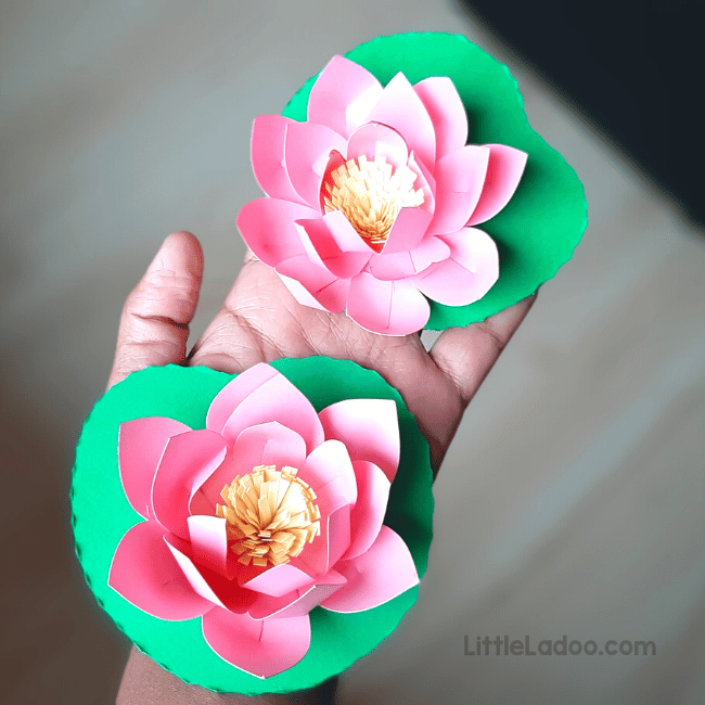 Pape lotus flower craft