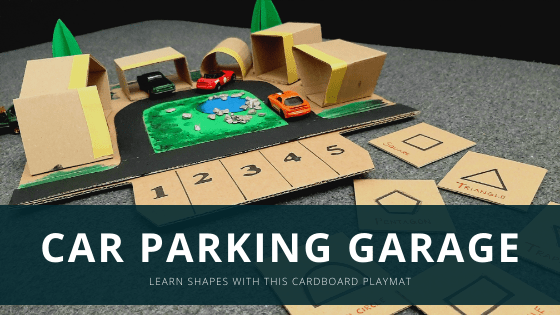 Cardboard car parking image