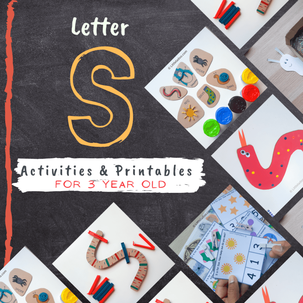 Letter s activities, crafts and printable