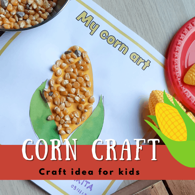 craft with corn kernels