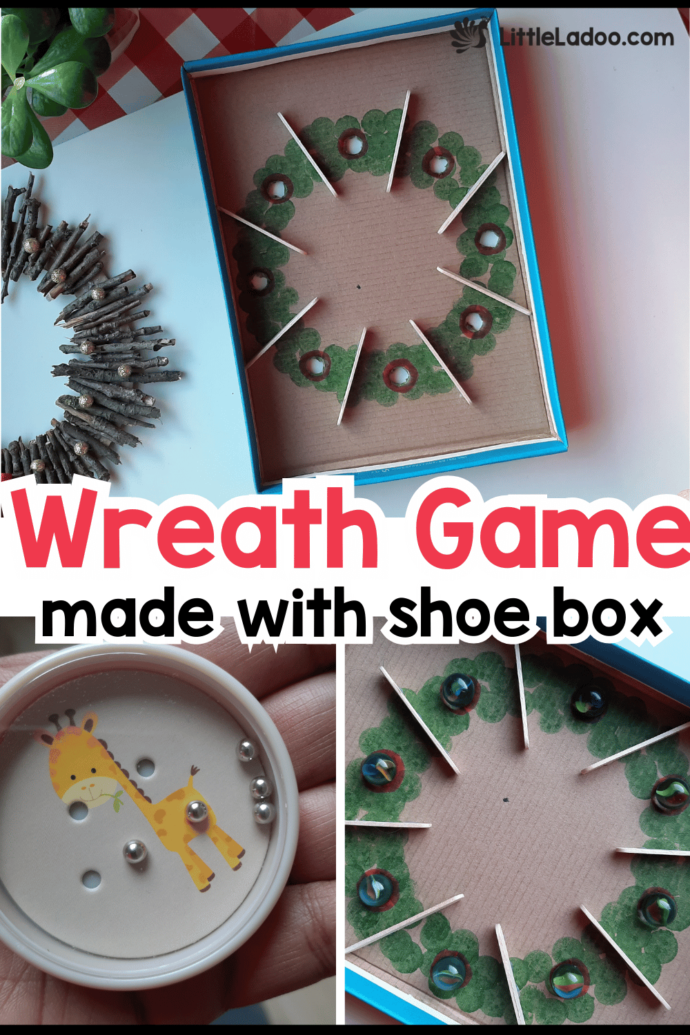 DIY Cardboard Wreath Game