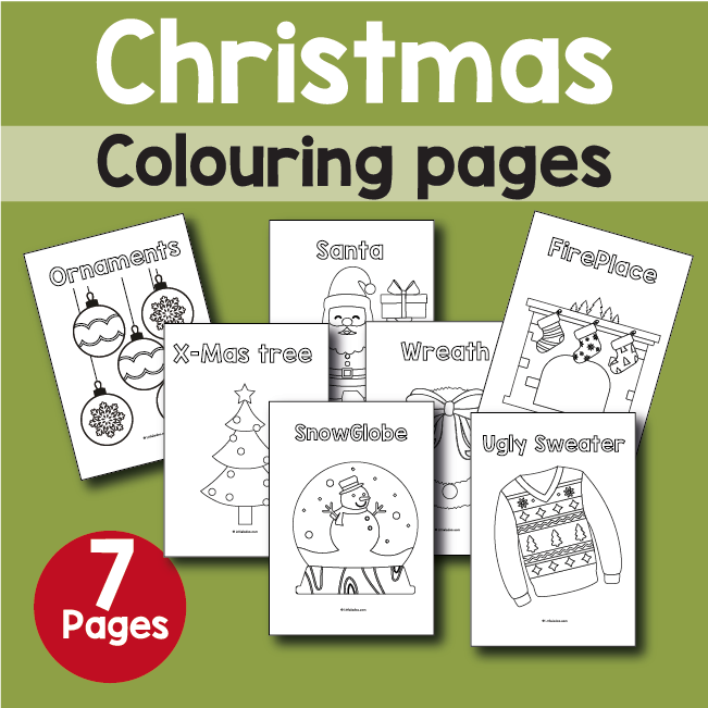 Christmas colouring pages Free printable