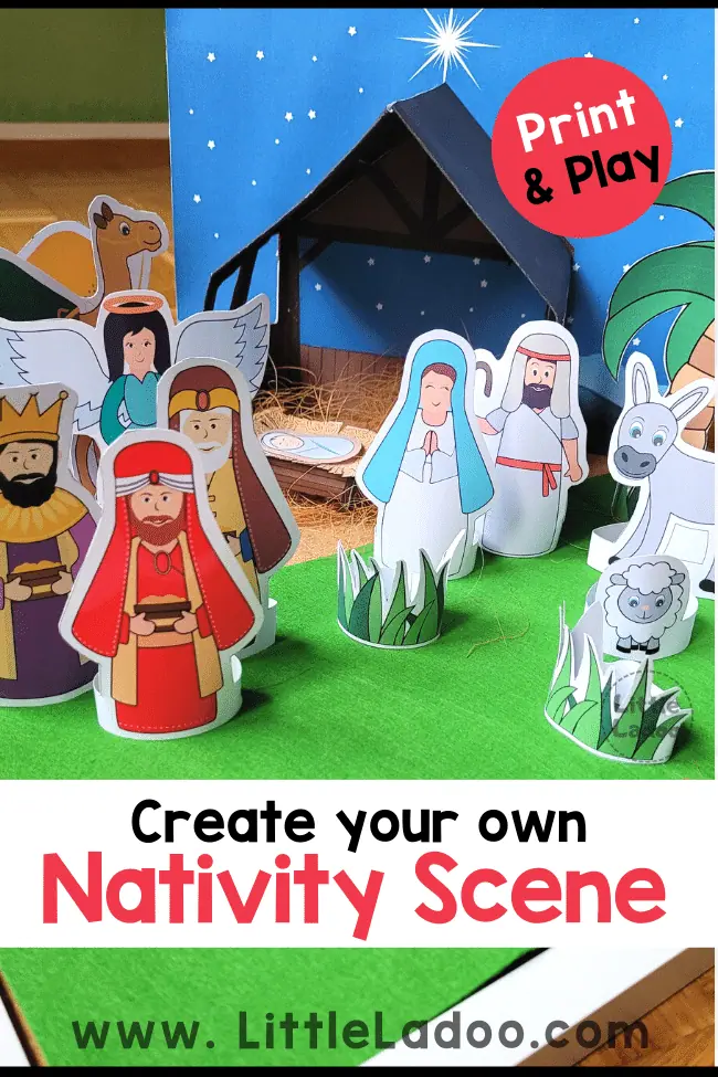 Nativity Scene Printable - DIY Paper Nativity Set nativity-scene-printable-diy-paper-nativity-set