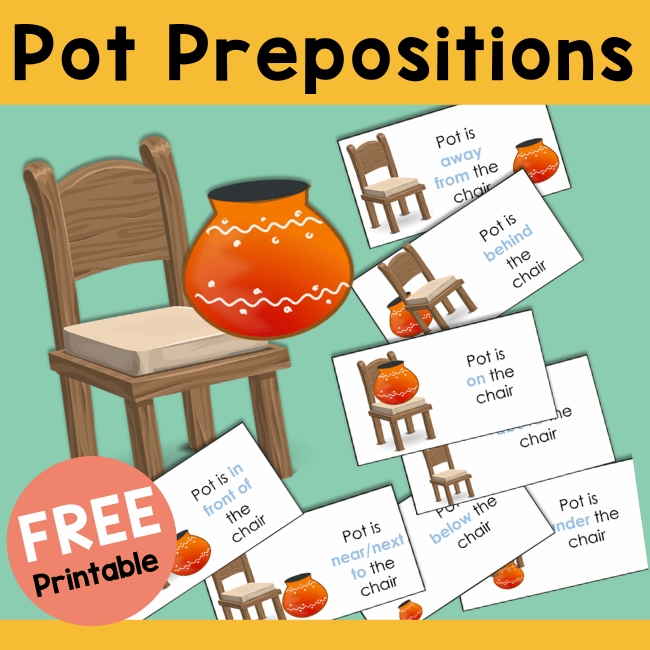 Pongal Pot Preposition Printable