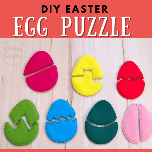 DIY egg puzzle felt easter