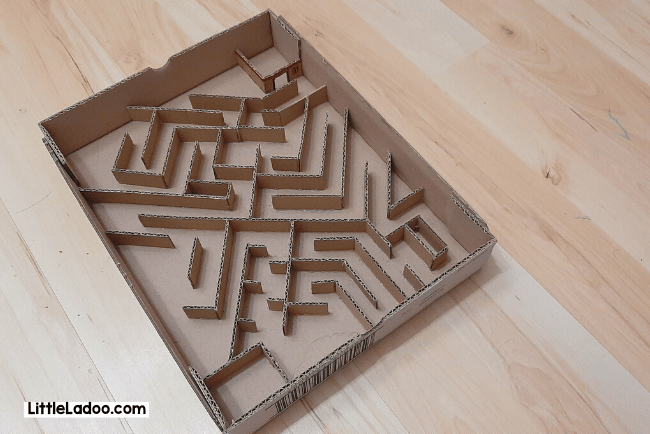Cardboard maze ideas