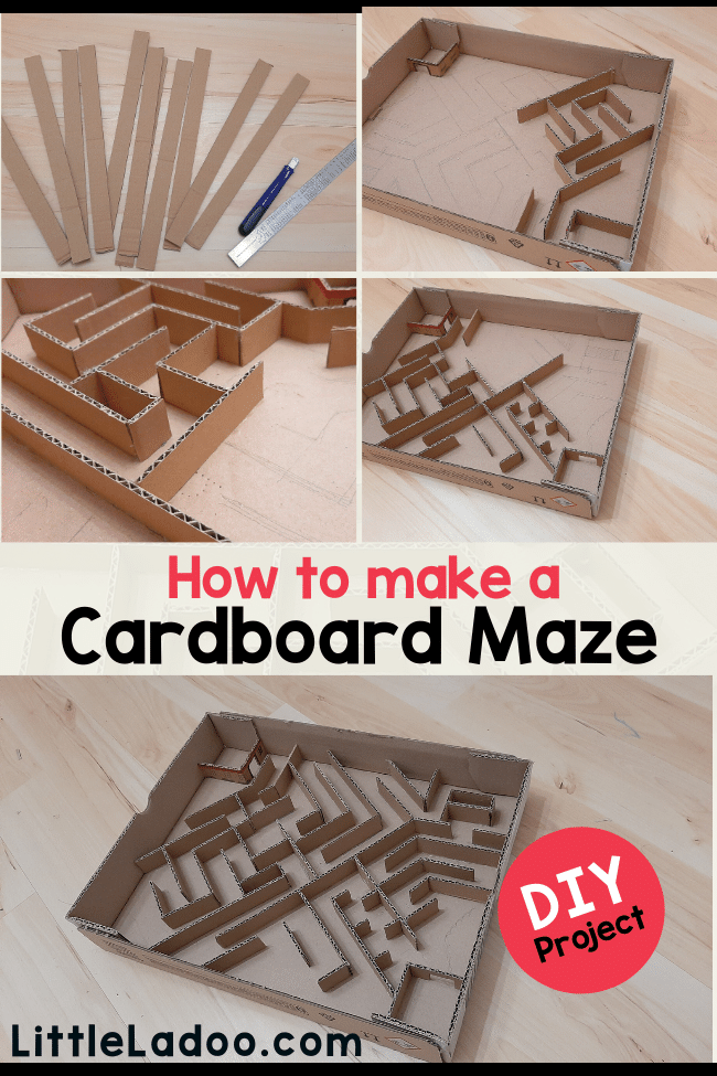 How to make a cardboard maze