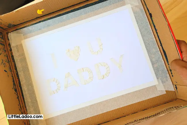 Father's day Card - Place it inside a box