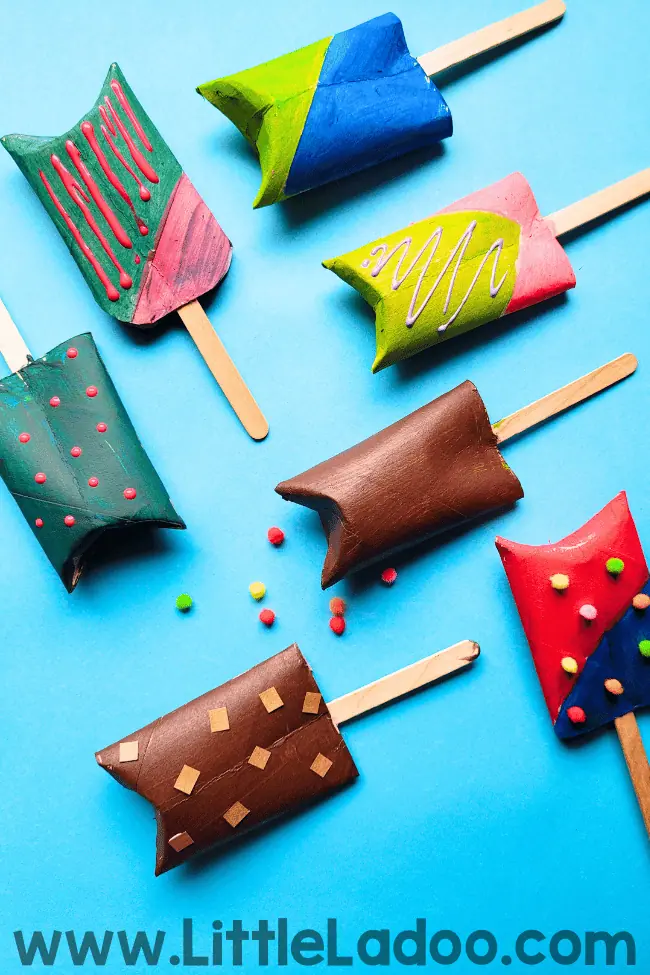 Toilet Paper Roll popsicle craft