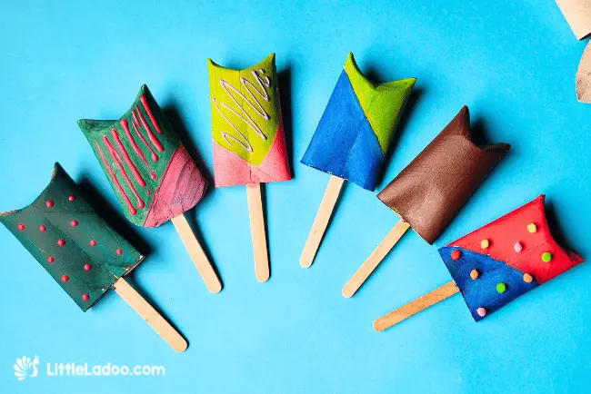 Toilet Paper Roll popsicles