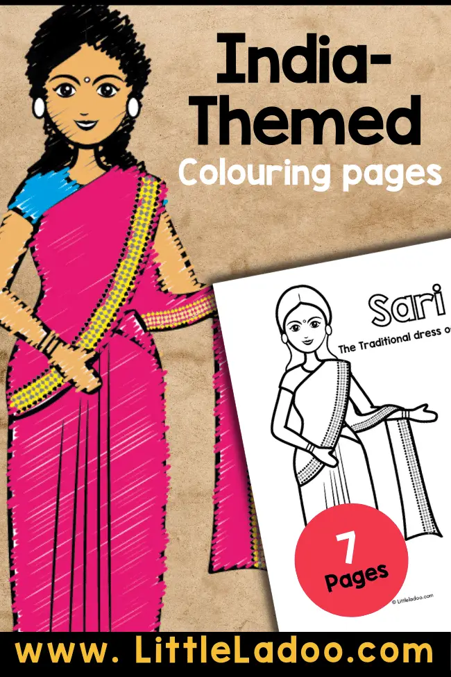 India Colouring pages free printable 