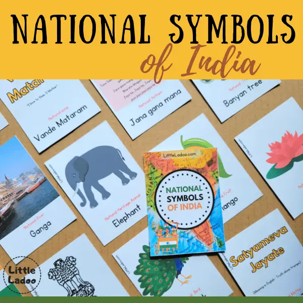 National Symbols of India Flashcards - Little Ladoo