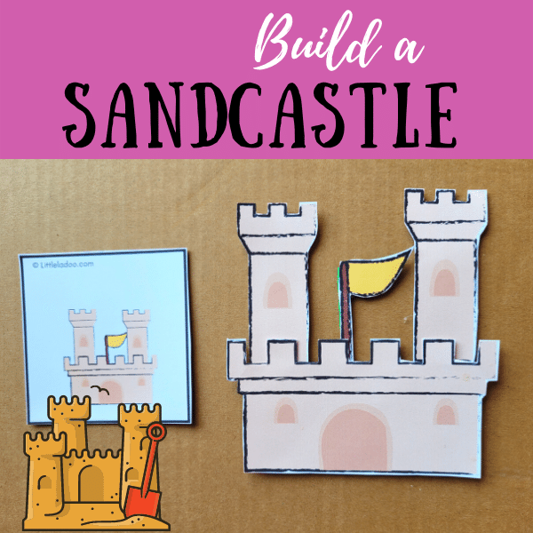 build a sandcastle printable
