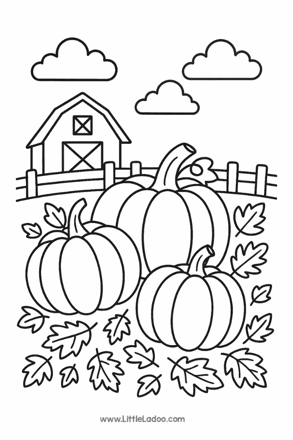 Pumpkin Free printable colouring Page