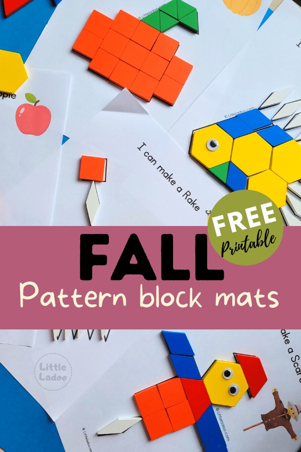 Free printable fall pattern block mats