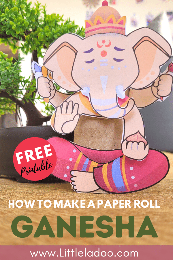 tissue Paper roll ganesha craft