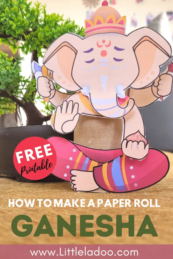 TP Roll Ganesh craft - Free printable