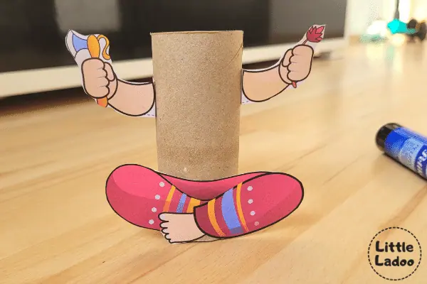 Ganesh craft with tissue paper roll
