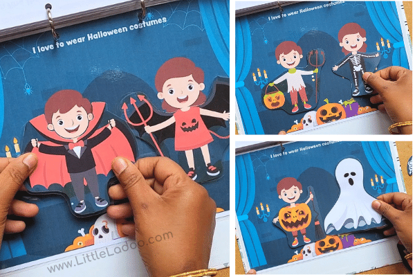 Halloween costumes kids paper