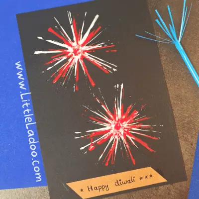 Diwali card idea for kids