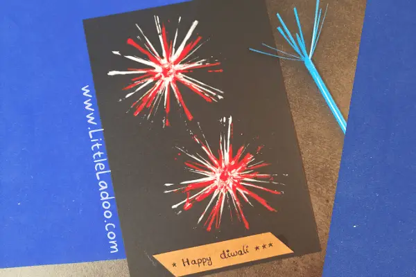 Diwali card idea for kids