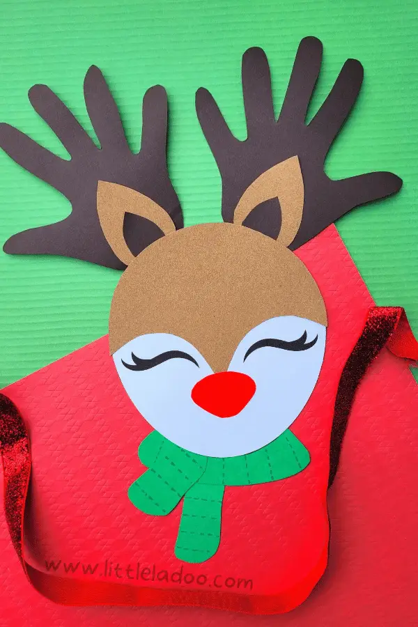 Handprint Reindeer craft for kids