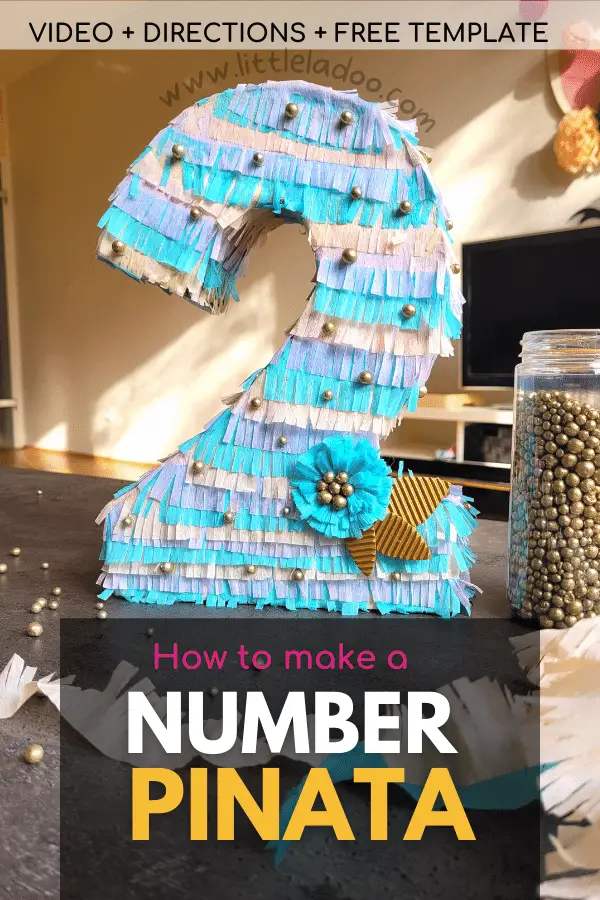 How to make a number pinata