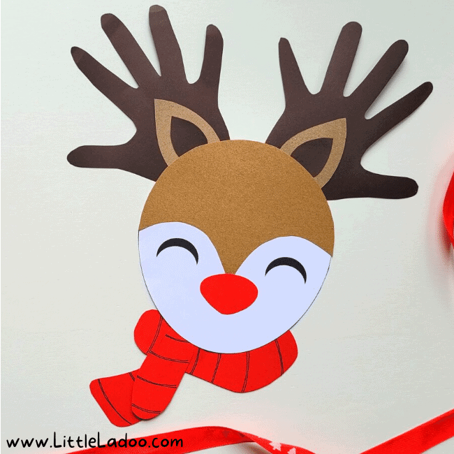 Paper Plate Reindeer Craft - Little Ladoo