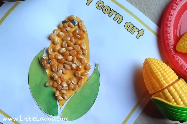 Easy corn craft for kids