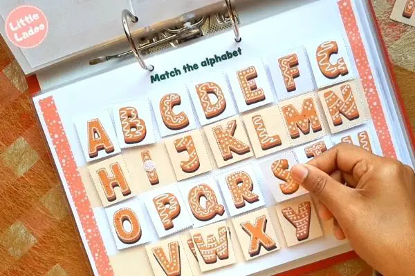 Chistmas cookies Alphabet Matching