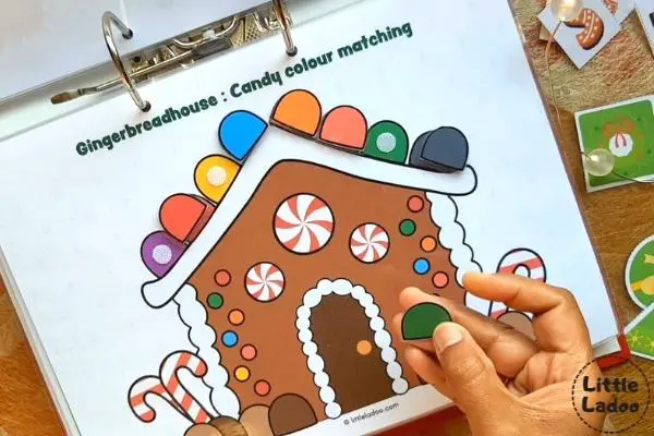 Gingerbread house colour matching
