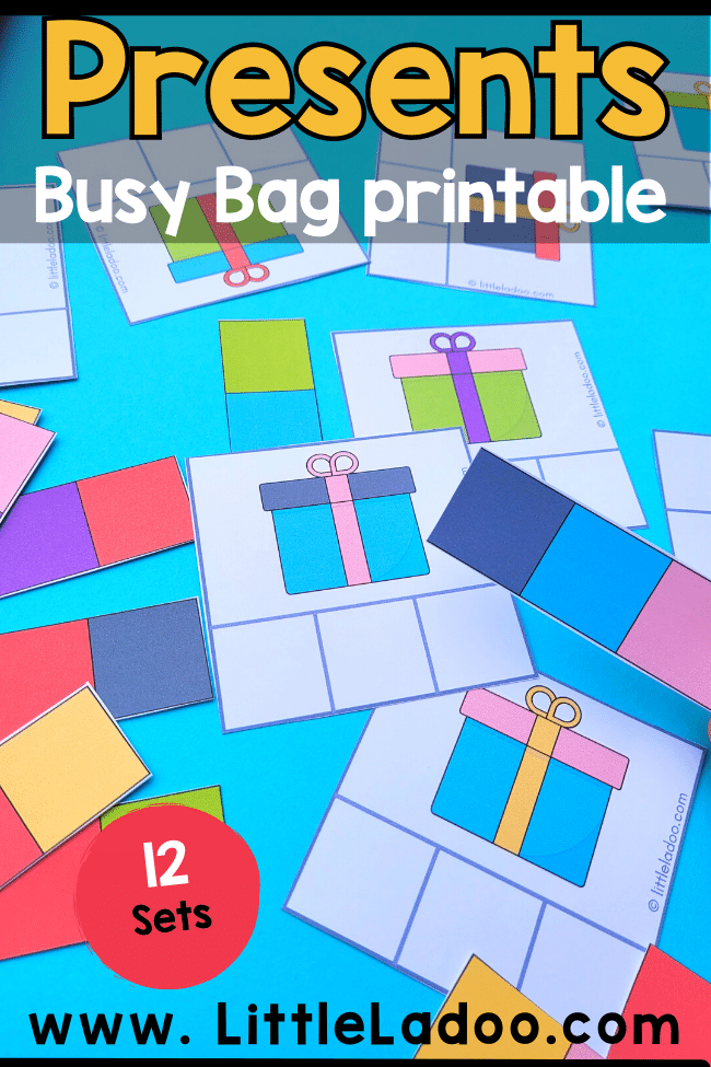 Christmas Busy Bag Printable