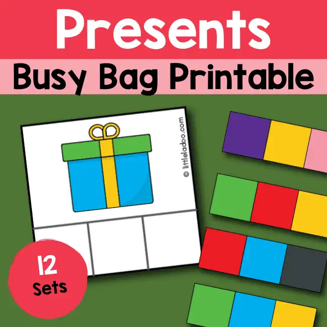 Presents Busy Bag printable