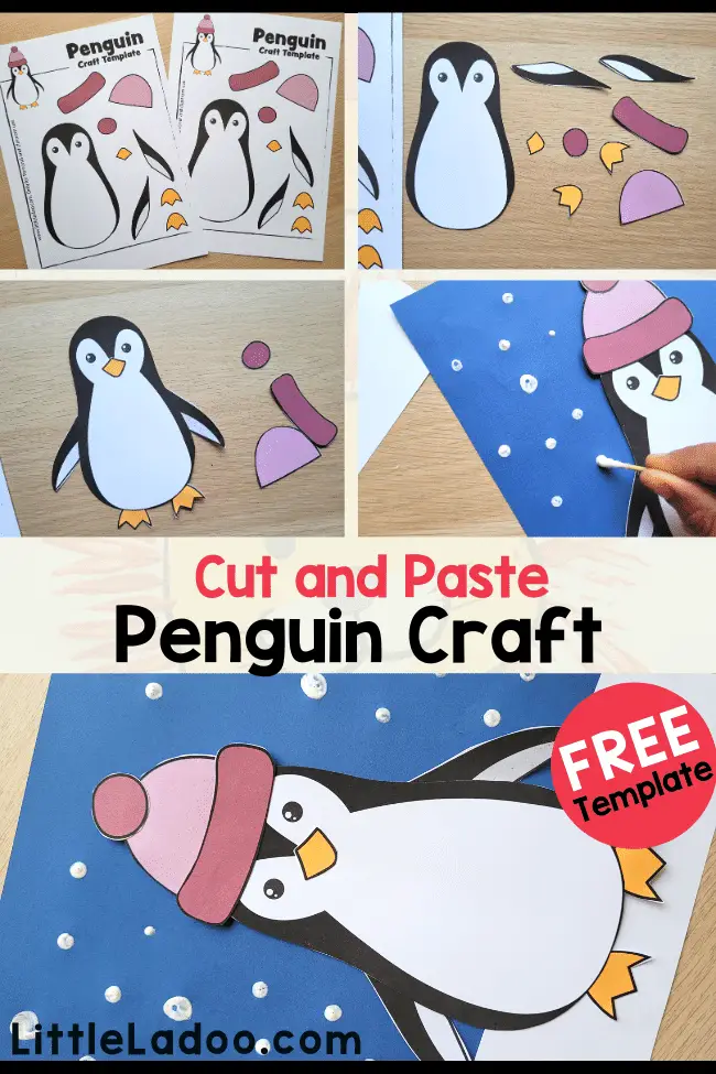 Penguin cut and Paste Craft