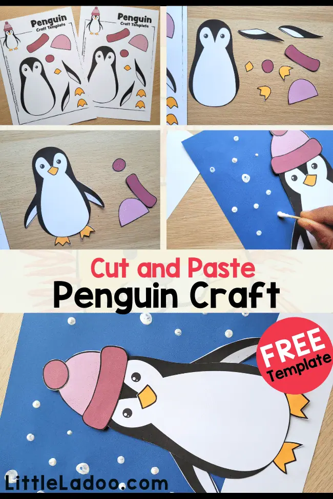 Penguin Cut and Paste Craft Free Template - Little Ladoo penguin-cut-and-paste-craft-free-template-little-ladoo