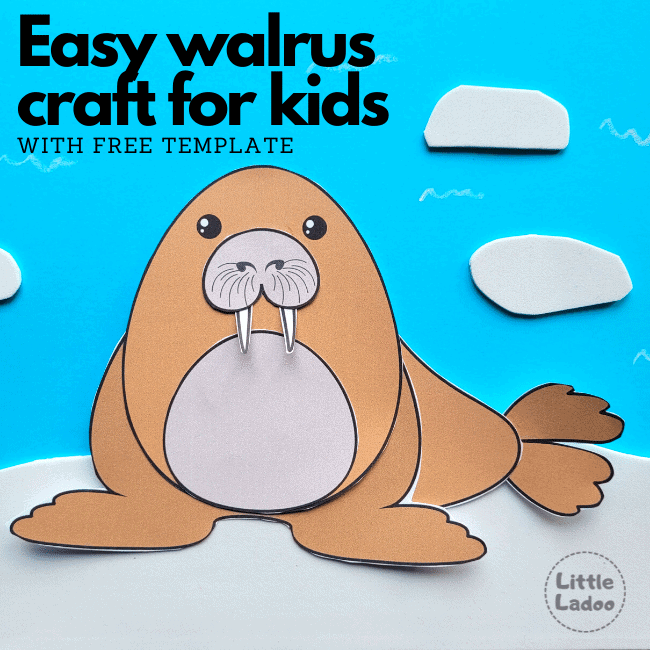 Walrus craft for kids