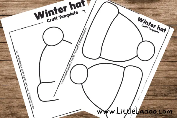 Winter Cap Craft Free Template - Little Ladoo winter-cap-craft-free-template-little-ladoo