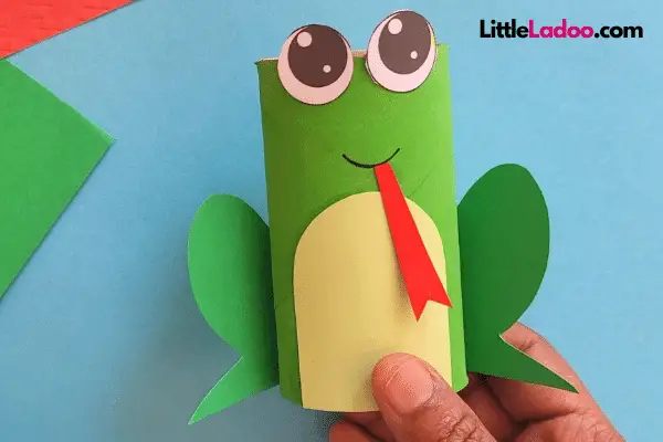 Toilet Paper roll Frog craft for kids