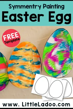 Easter Egg Symmetry painting Idea