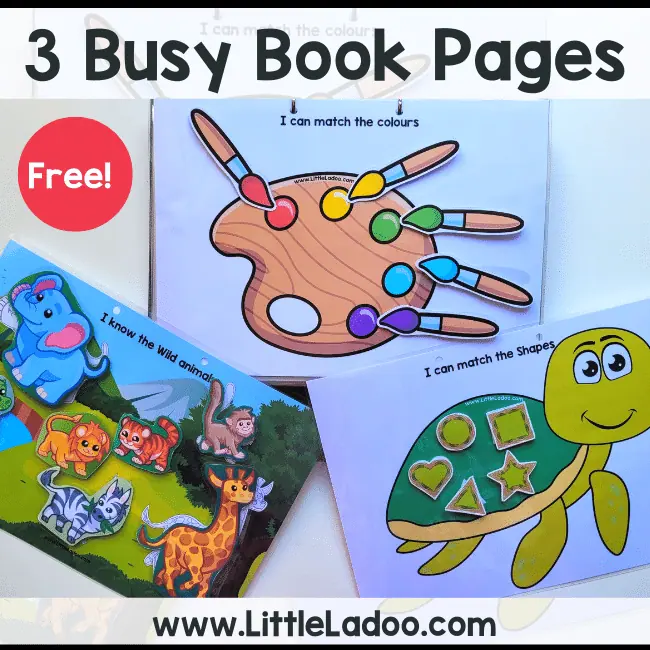 Free Busy Book Printable - 3 Fun Activities for Toddlers free-busy-book-printable-3-fun-activities-for-toddlers