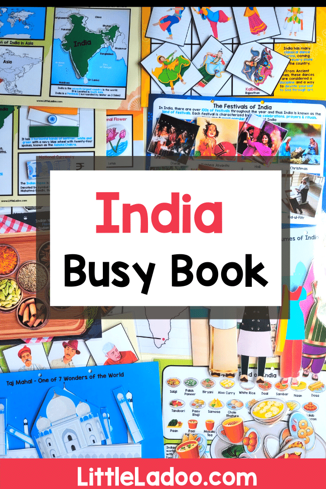 India Busy book printable