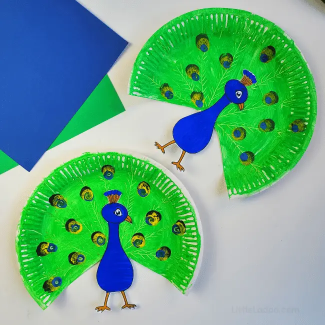 Paper Plate Peacock craft
