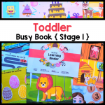 Toddler Busy Book {Stage 1}