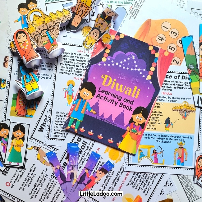 Diwali Activity Pack printable for kids