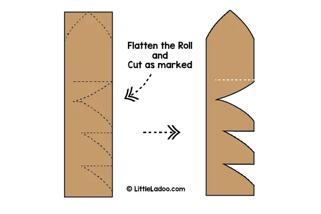Totem Pole craft cutting Instruction