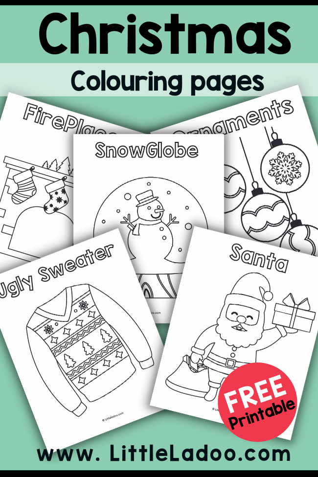Christmas colouring page Free printable