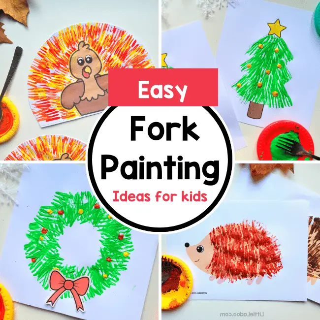 Fork Painting Ideas for Kids