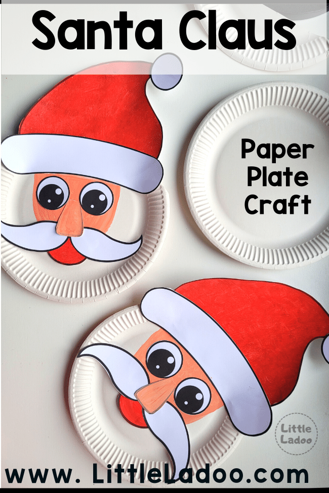 Paper plate santa craft