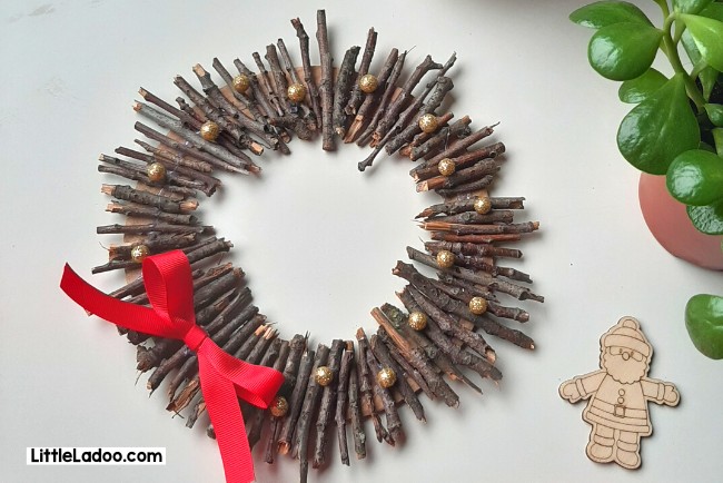 Twig wreath diy craft