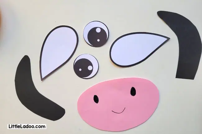 Paper plate cow templates